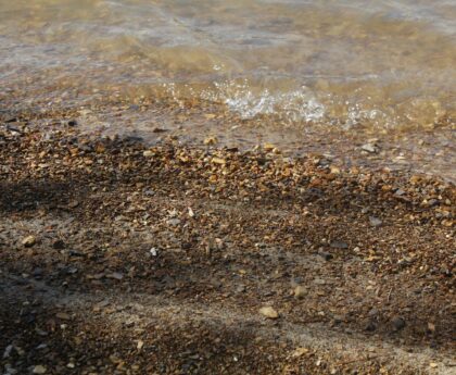 Roanoke Island coastline representing the 1587 Lost Colony settlement in North Carolina
